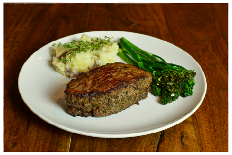 Butter seared terderloin steaks