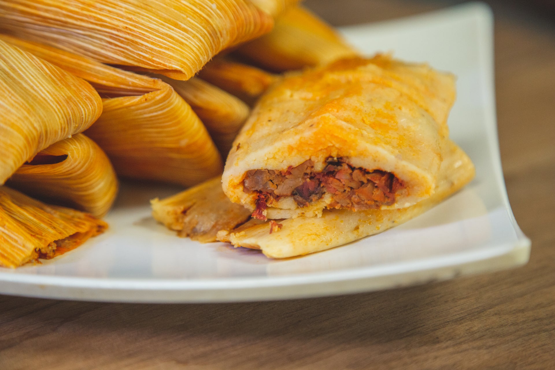 Smoked Brisket GRANDE Tamales - Half Dozen - Shipping
