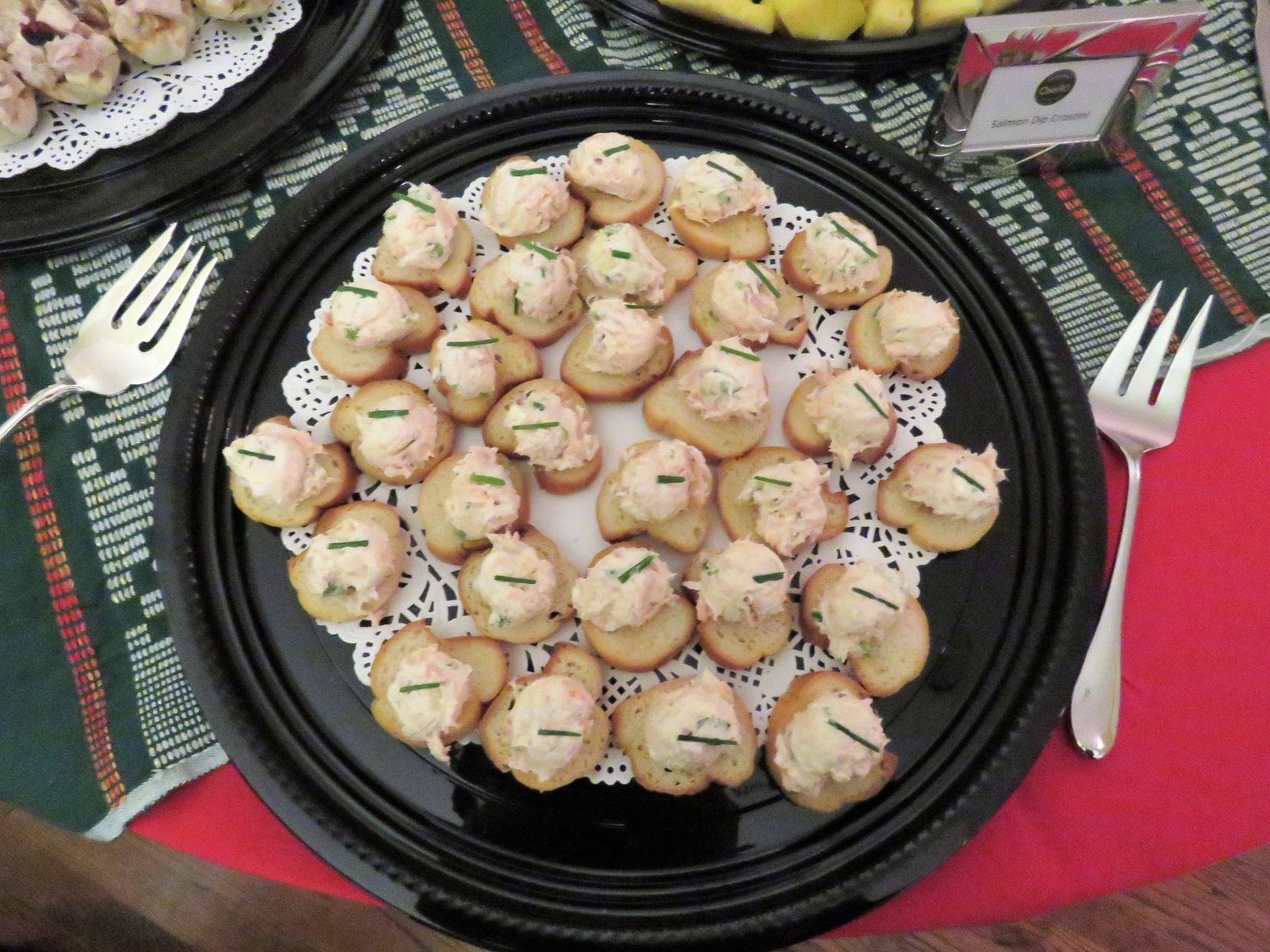 Salmon Dip Crostini Tray