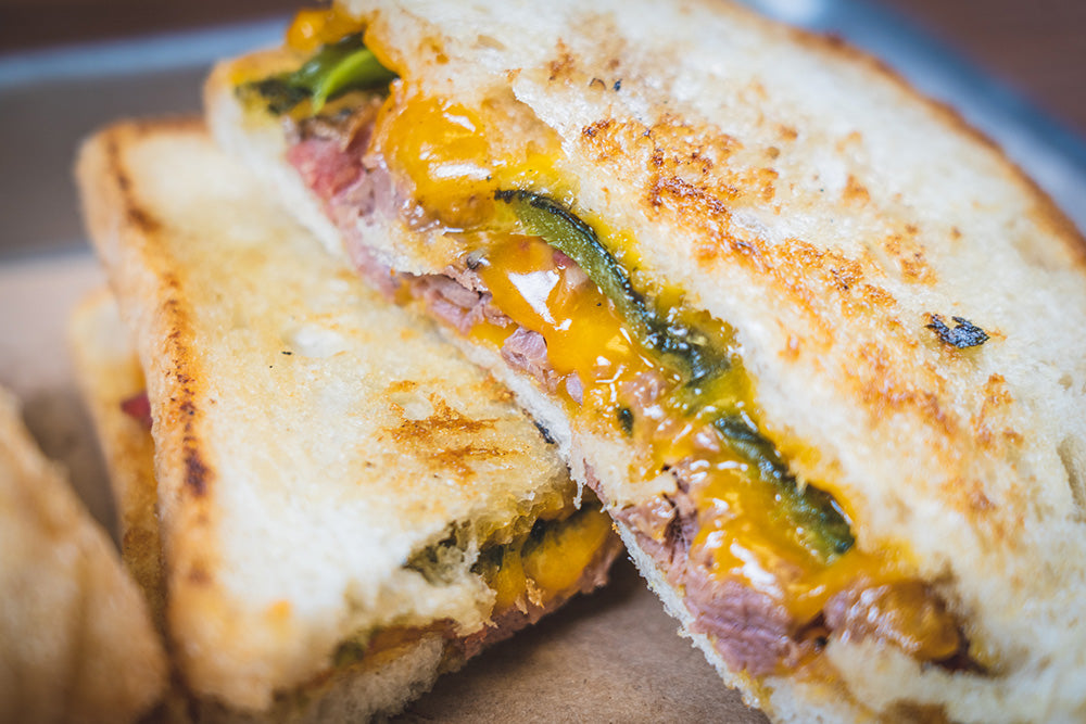 Spicy Brisket Grilled Cheese